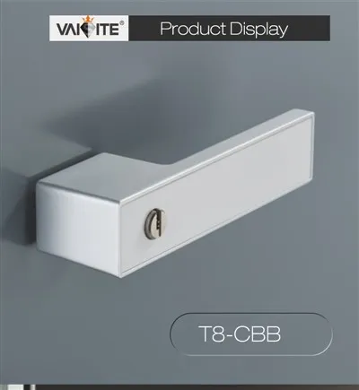 Minimalista kerek fekete ajtókilincs